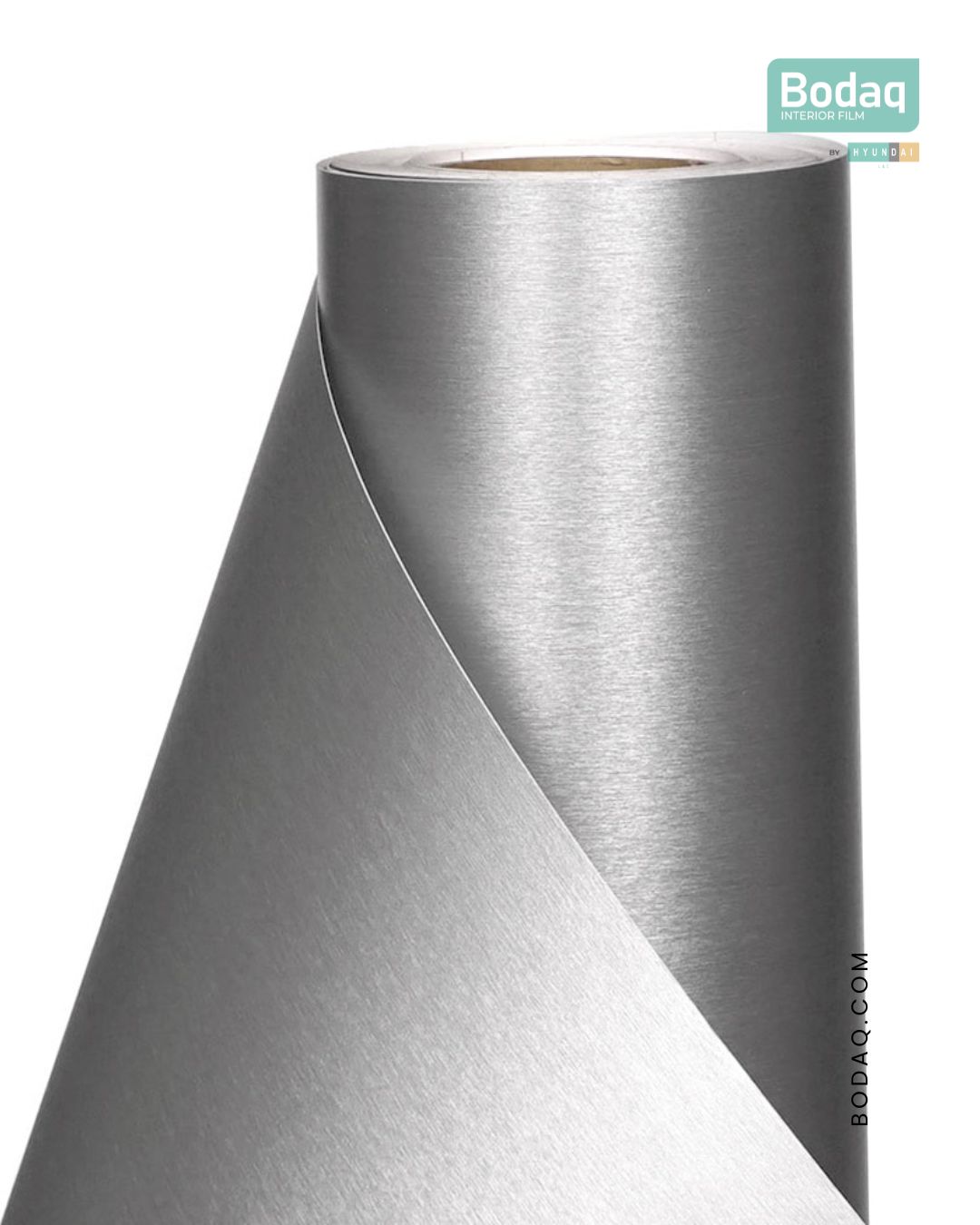 RM004 Brushed Steel Interior Film - Natural Surface Collection 3 RM004 Vertical Roll