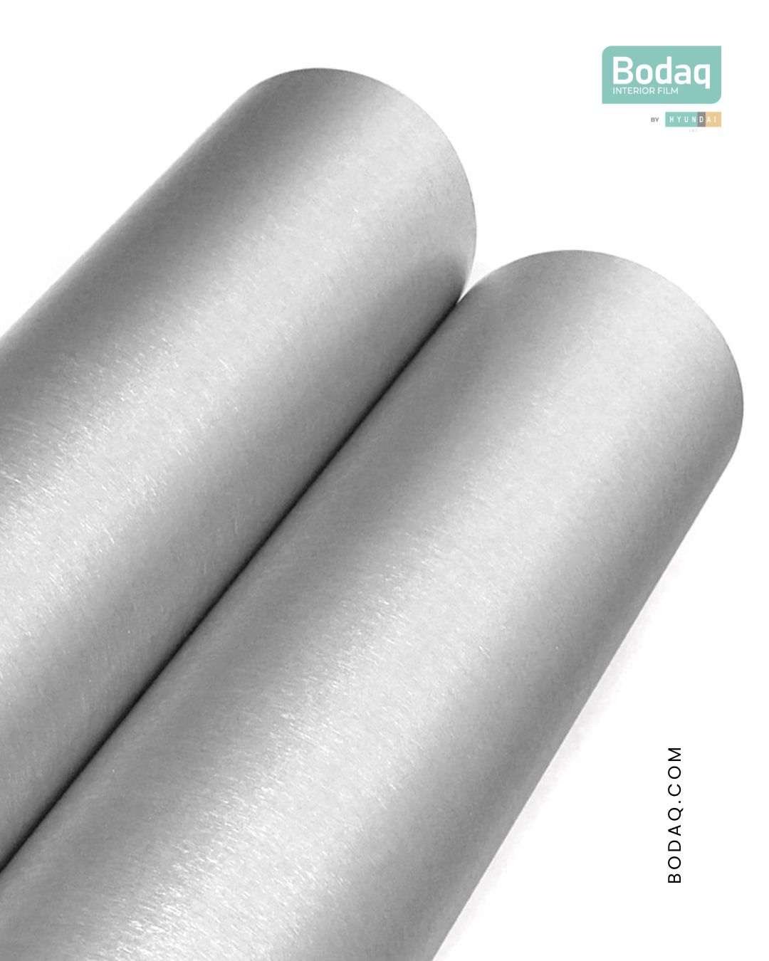 RM004 Brushed Steel Interior Film - Natural Surface Collection 4 RM004 Two Rolls