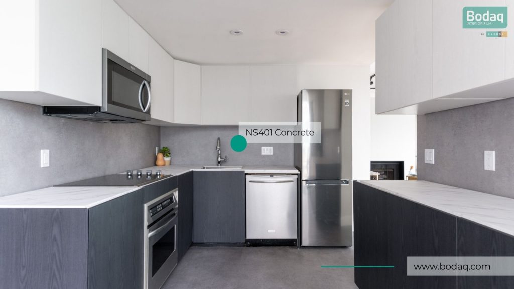 NS401 Concrete Film - Stone & Marble Collection 8 Kitchen Backsplash: NS401 Concrete