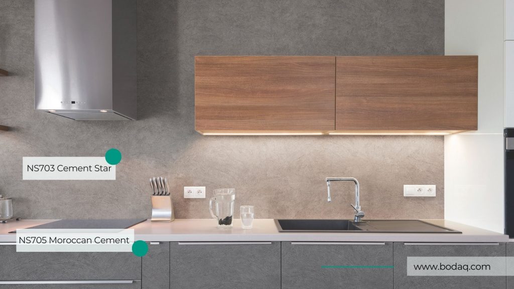 NS703 Cement Star - Stone & Marble Collection 11 NS703 Cement Star on the Kitchen Backsplash