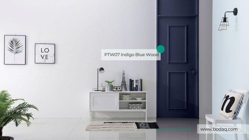PTW07 Indigo Blue Wood: Door