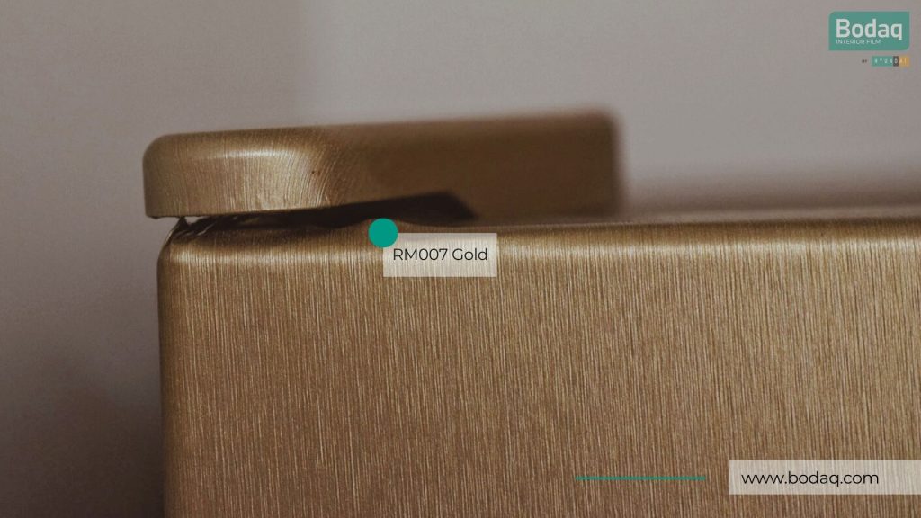 RM007 Real Gold Interior Film - Metal Collection 10 RM007 Closeup