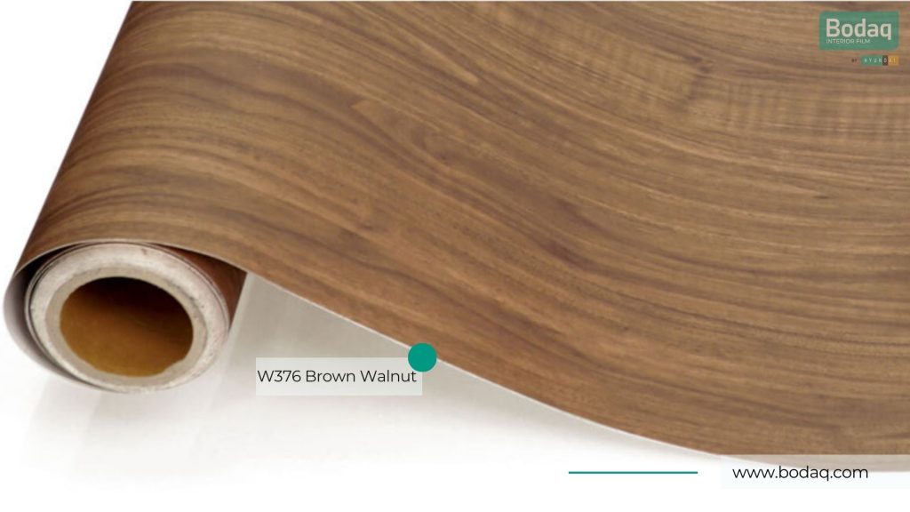 W376 Brown Walnut Interior Film - Standard Wood Collection 13 W376 Full Roll