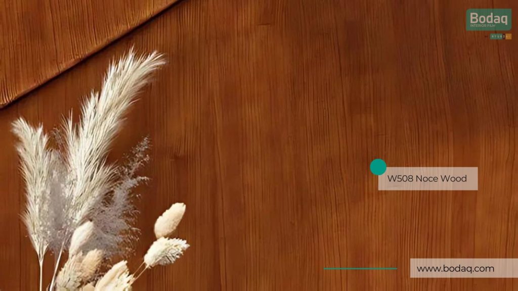 W508 Noce Medium Wood Interior Film - Standard Wood Collection 8 W508 Noce Wood closeup