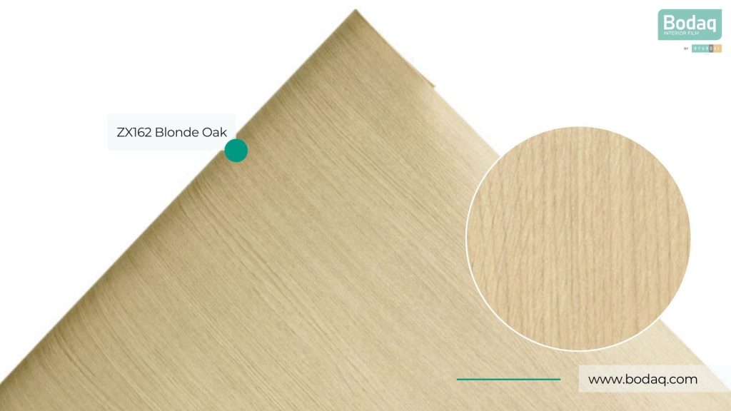 ZX162 Blonde Oak Interior Film - Wood Collection 14 ZX162 Close-up and Zoom-in