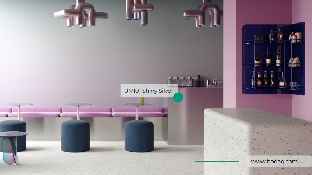 UMI01 Shiny Silver - Metal Collection 8 UMI01 Shiny Silver. Cafe