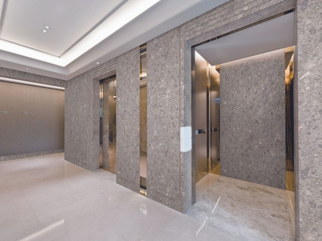 PM005 elevator hall refinishing