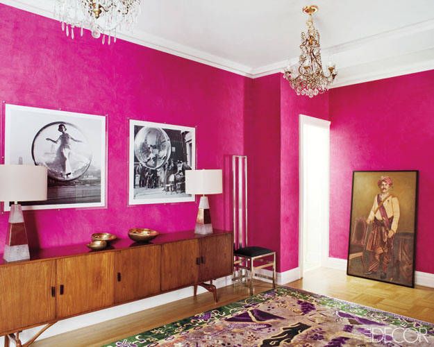 Feature walls as a main accent in the interior