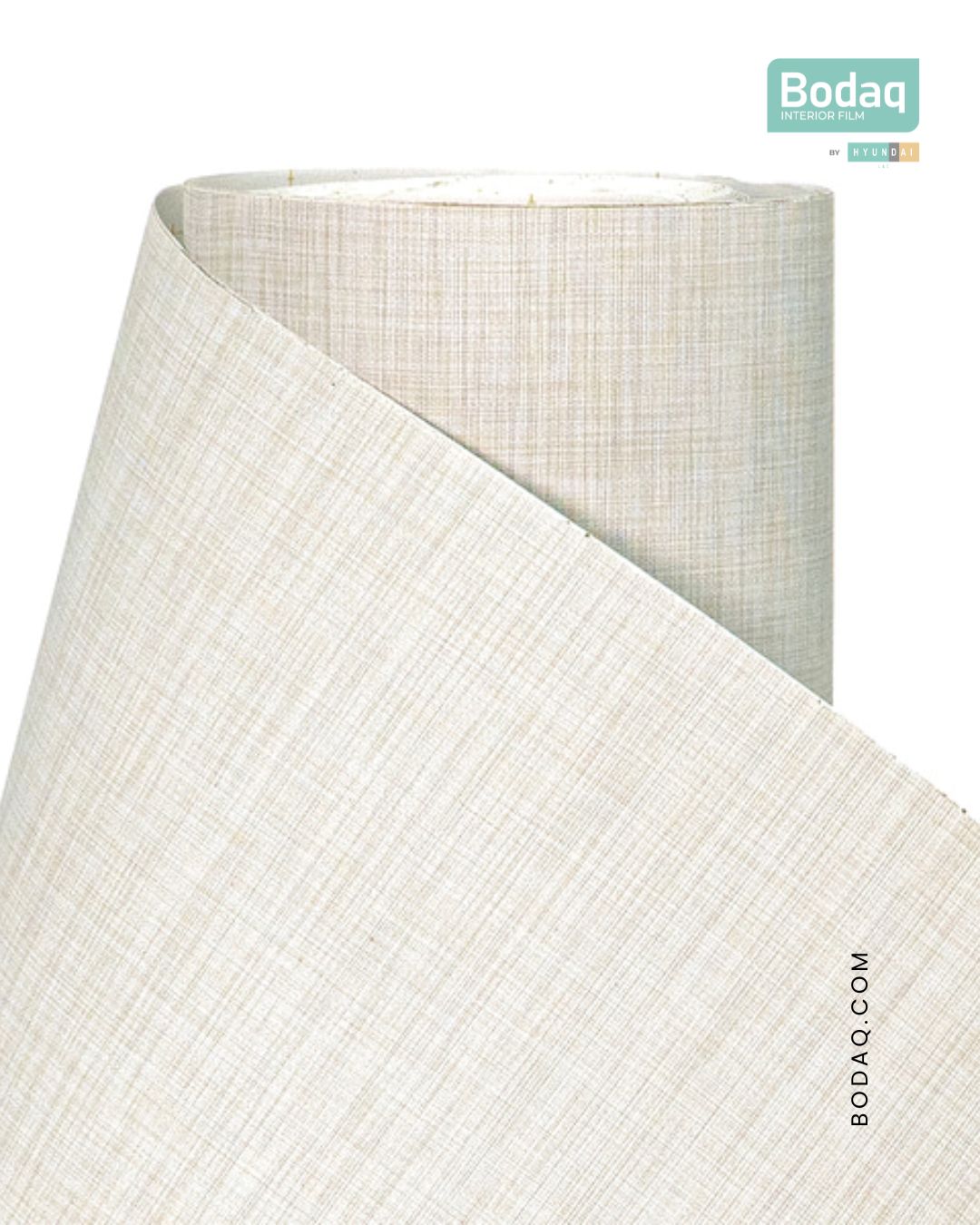 RF011 Cream Fabric Interior Film - Real Fabric Collection 4 RF011 Vertical Roll