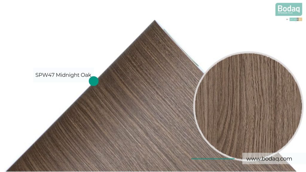 SPW47 Midnight Walnut Interior Film - Origin Wood Collection 11 SPW47 Close-up and Zoom-in