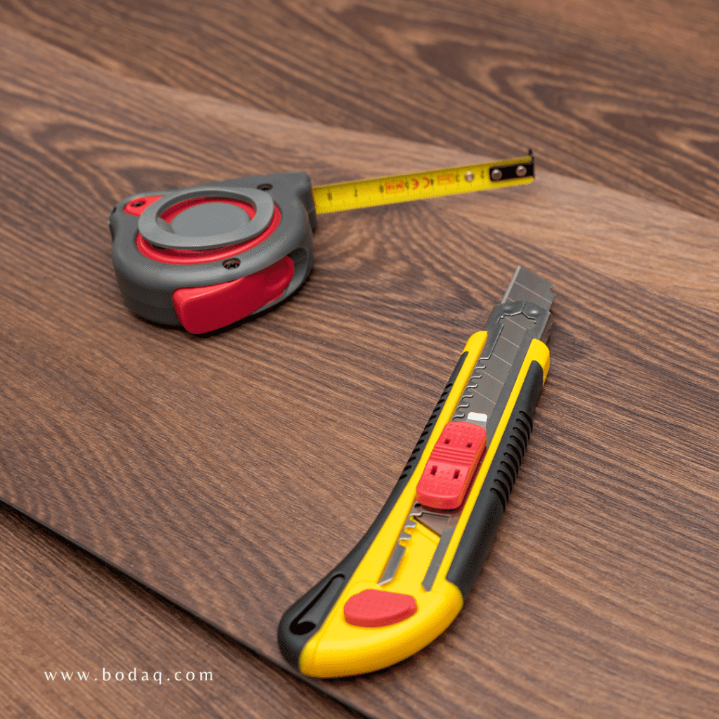 exacto knife to cut interior film