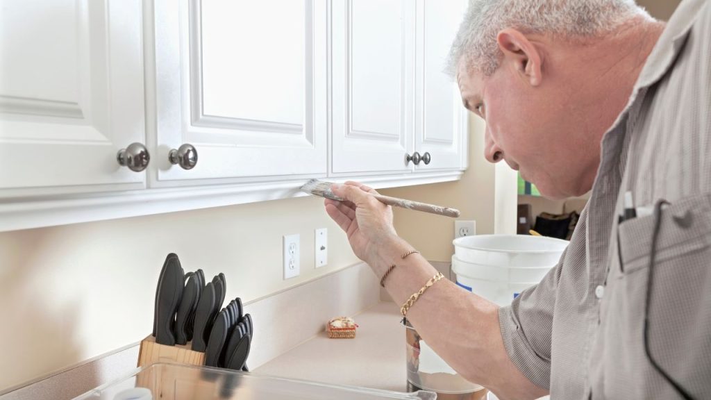 Paint your old kitchen cabinets