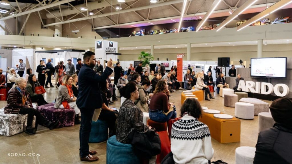 Bodaq booth was conveniently located across the Arido Stage,