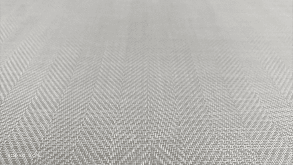 RF008 Beige Herringbone Weave closeup