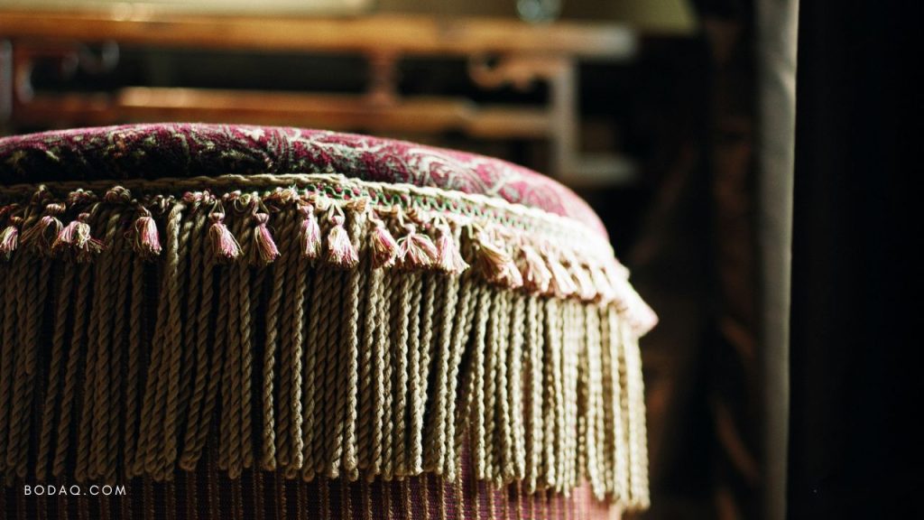 Furniture with fringe