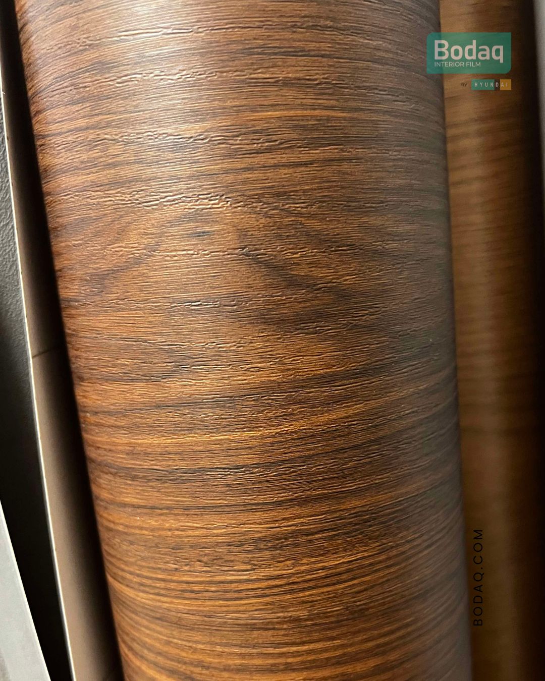 SPW28 Russet Walnut Interior Film - Origin Wood Collection 2 SPW28 Russet Walnut Roll Closeup