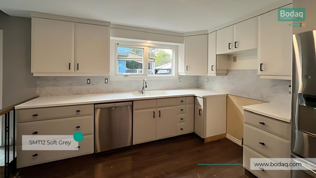 SMT12 Soft Grey Interior Film - Super Matte Collection 8 SMT12: Kitchen Cabinets