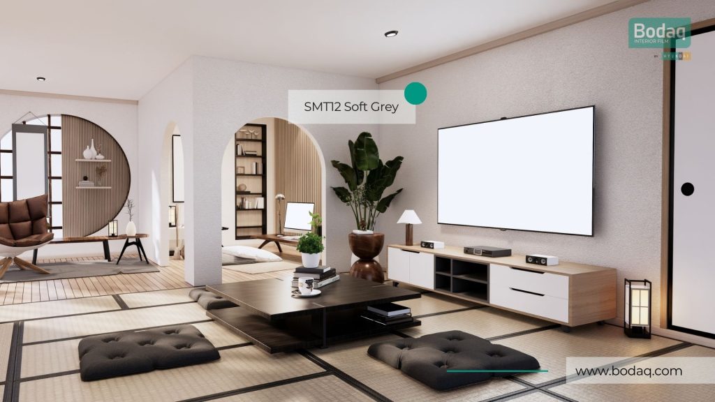 SMT12 Soft Grey Interior Film - Super Matte Collection 6 SMT12 Soft Grey: Wall