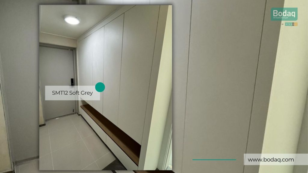 SMT12 Soft Grey Interior Film - Super Matte Collection 9 SMT12 Soft Grey: Storage Cabinets