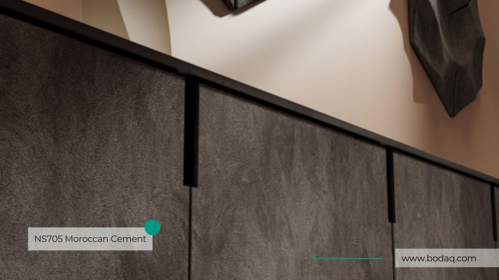 Discontinued - NS705 Moroccan Cement - Stone & Marble Collection 9 Cabinet Doors refinished with NS705 Moroccan Cement