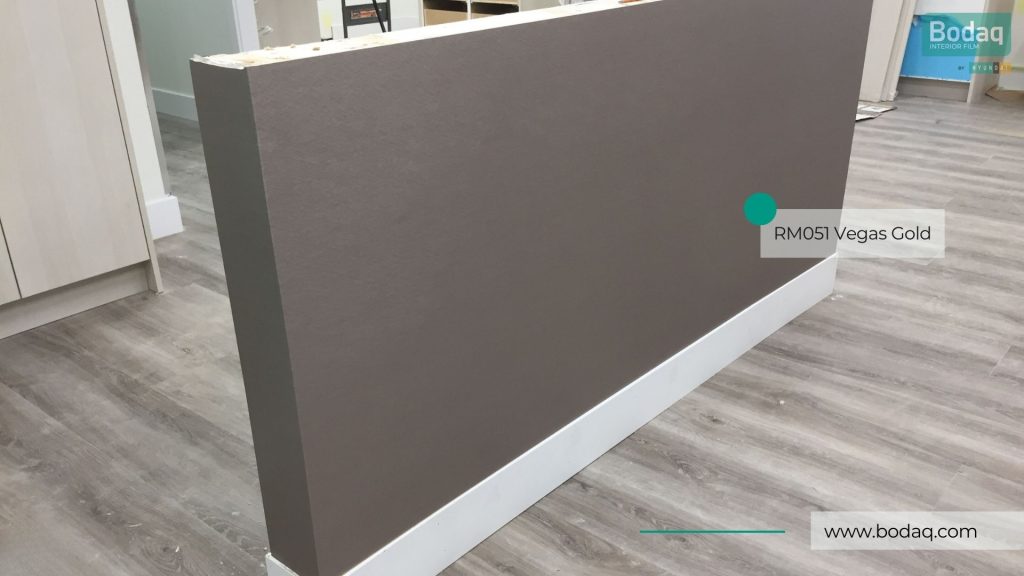 RM051 Vegas Gold Interior Film - Metal Collection 11 Eyewear Store Retail Display Resurfaced with RM051