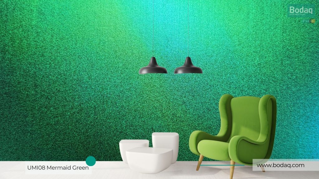 Discontinued - UMI08 Mermaid Green Hologram - Metal Collection 12 Wall Refinished with UMI08 Mermaid Green